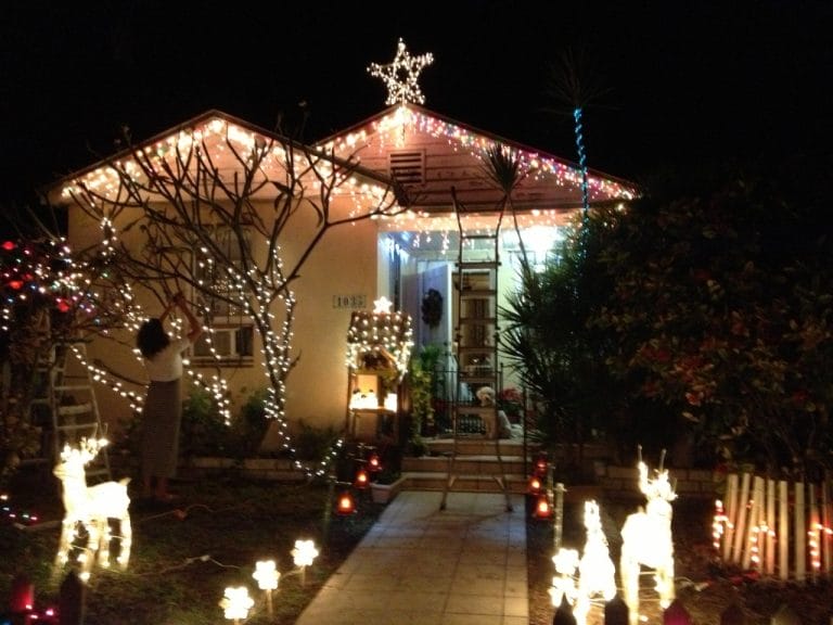 Key West United Street Yard Gets Decorated for Christmas